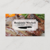 料理人 | 食品背景 名刺 (正面)