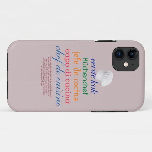 料理人 Case-Mate iPhoneケース (裏面(横))