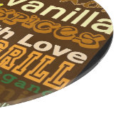 料理付きラブガラス板 カッティングボード (角)