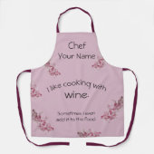 料理付きワインエプロン エプロン (正面)