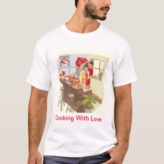 料理付き Tシャツ