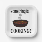 料理何かが料理パーティー ペーパープレート (正面)