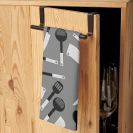 料理器具パターン キッチンタオル