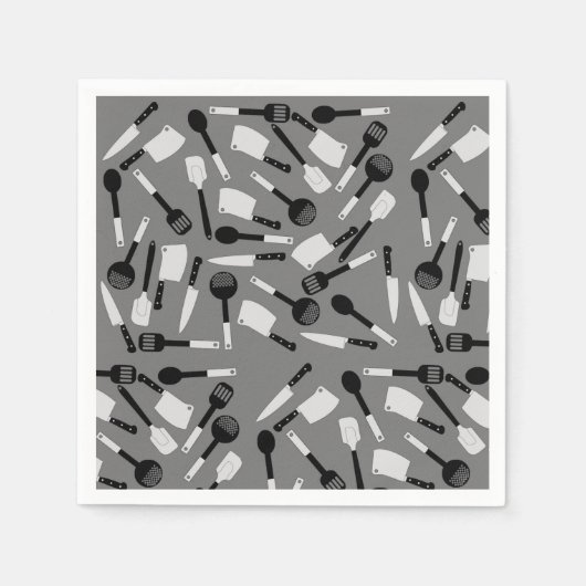 料理器具パターン スタンダードカクテルナプキン (正面)