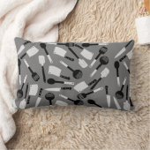 料理器具パターン ランバークッション (ブランケット)