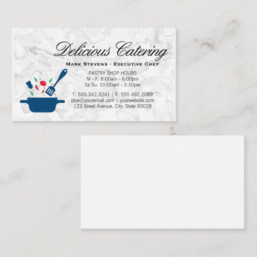 料理器具 | ハーブ香辛料 | 料理 名刺 (正面/裏面)