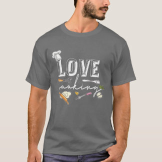 料理好きな家族 Tシャツ