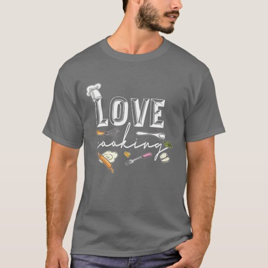 料理好きな家族 Tシャツ (正面)