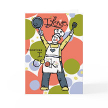 料理好きな男性へのグリーティングカード