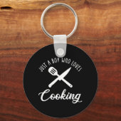 料理好きの少年 キーホルダー (裏面)