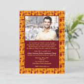 料理学校写真卒業招待状 招待状 (スタンド正面)