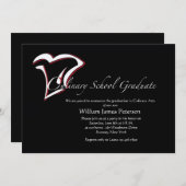 料理学校卒業招待状 招待状 (正面/裏面)