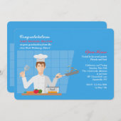 料理学校卒業生招待状 招待状 (正面/裏面)