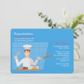 料理学校卒業生招待状 招待状 (スタンド正面)