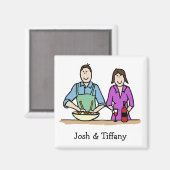 料理対 – カスタム漫画マグネット マグネット (正面/裏面)