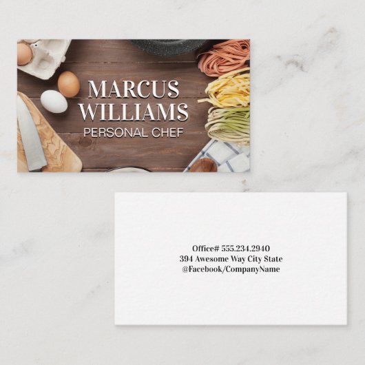 料理局 | パスタ | 器具 名刺 (正面/裏面)