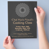 料理教室のフライヤー（かき混ぜる道具） チラシ (手)