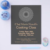 料理教室のフライヤー（かき混ぜる道具） チラシ (シングル)