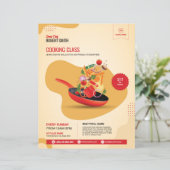 料理教室フライヤーテンプレート (スタンド正面)