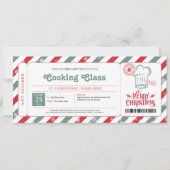 料理教室 クリスマス ギフト券 招待状 (正面)