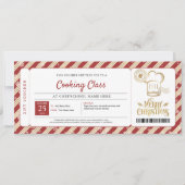 料理教室 クリスマス ギフト券 招待状 (正面)