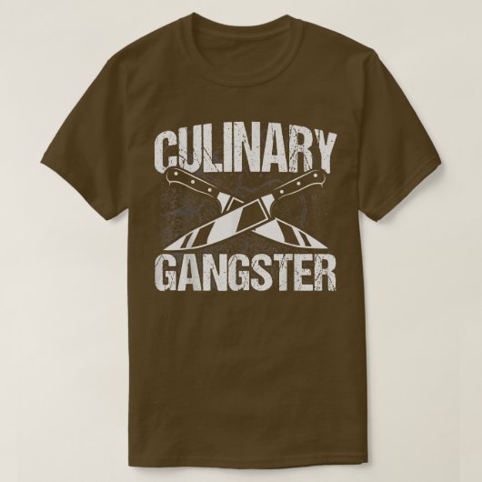 料理料理愛好家ソスシェフ料理ギャング Tシャツ (デザイン正面)