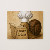 料理本でカタツムリフランスのを作る ジグソーパズル (横)