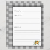 料理本のレシピオーガナイザー用の農家のバインダーページ (正面/裏面)