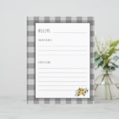 料理本のレシピオーガナイザー用の農家のバインダーページ (スタンド正面)