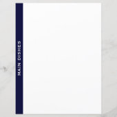 料理本の仕切り |ネイビー&ホワイト |メインディッシュ (裏面)