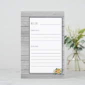 料理本ミニバインダーオーガナイザー用レシピページ (スタンド正面)