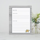 料理本素朴バインダー主催者のレシピページ (スタンド正面)