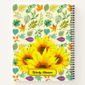 料理本素朴レシピ(春離れ)ひまわり ノートブック (裏面)