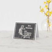 料理猫グリーティングカード カード (黄色い花)