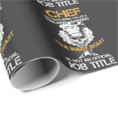 料理獣料理おもしろい人料理調理師 ラッピングペーパー (ロールコーナー)