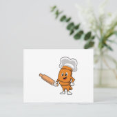 料理用に丸いパン ポストカード (スタンド正面)