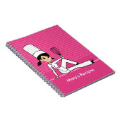 料理用のクラスおよびレシピのノート ノートブック (右側)