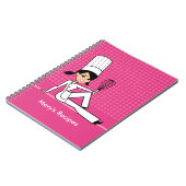 料理用のクラスおよびレシピのノート ノートブック (左側)