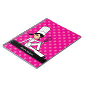 料理用のクラスまたはレシピのためのカスタムなノート ノートブック (左側)