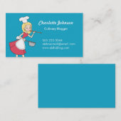 料理用のブロガーの食糧評論家の名刺 名刺 (正面/裏面)