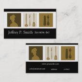 料理用の学校の卒業生のケータリングの調理師のシェフ 名刺 (正面/裏面)