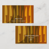 料理用の調理師のシェフのナイフの料理 名刺 (正面/裏面)