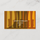 料理用の調理師のシェフのナイフの料理 名刺 (裏面)