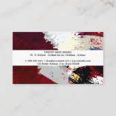 料理用ナイフウィスク |背芸術的景 名刺 (裏面)