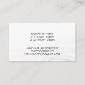 料理用ナイフ |シルキーの背景 名刺 (裏面)