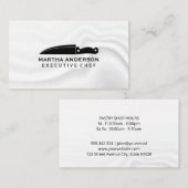 料理用ナイフ |シルキーの背景 名刺 (正面/裏面)