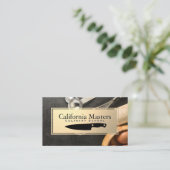 料理用ナイフ |メタリック金ゴールド |ベーキング用品 名刺 (スタンド正面)