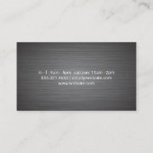 料理用ナイフ |金属の背景 ロイヤリティカード (裏面)