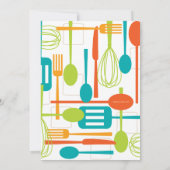 料理用具ストックザキッチンブライダルシャワー 招待状 (裏面)