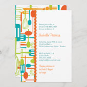 料理用具ストックザキッチンブライダルシャワー 招待状 (正面/裏面)